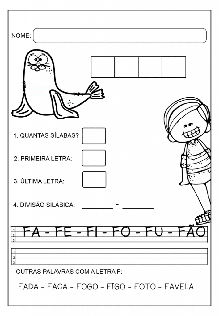 Atividades de alfabetização 2º ano