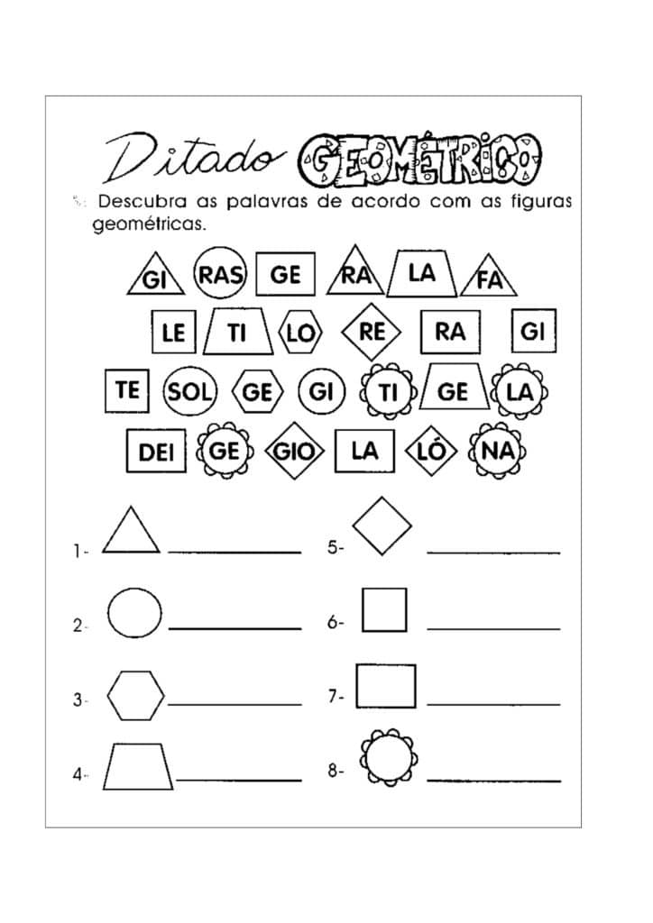 Atividades de alfabetização 2º ano