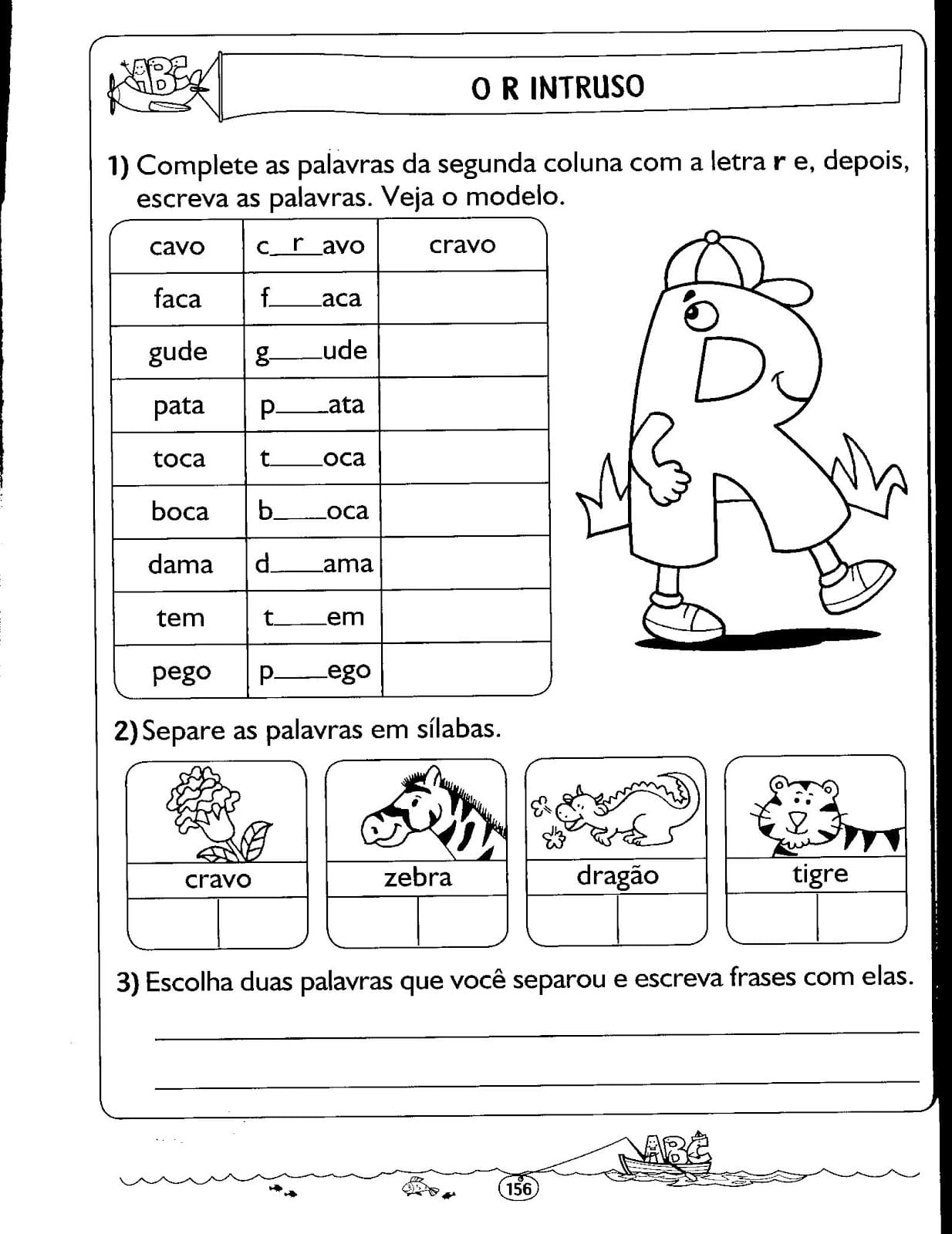 Atividades de alfabetização 3º ano