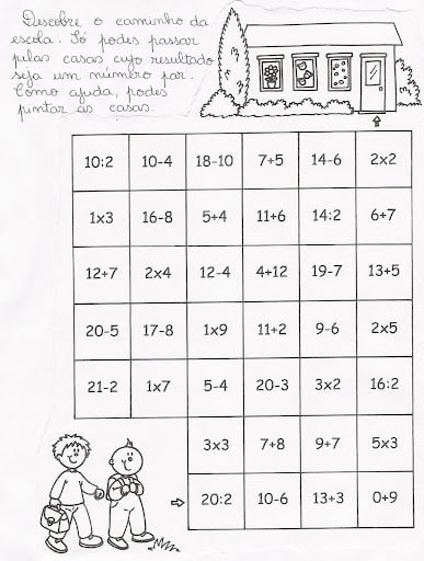 Atividades de matemática 3º ano