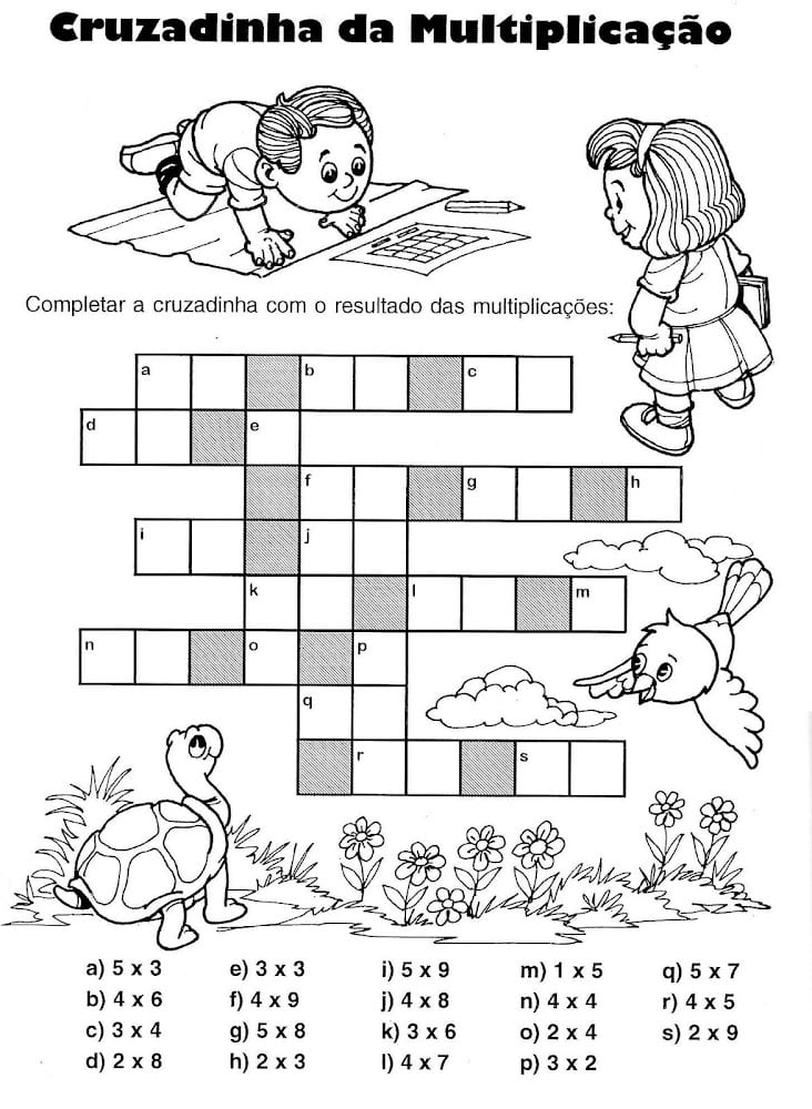 Atividades de matemática 3º ano