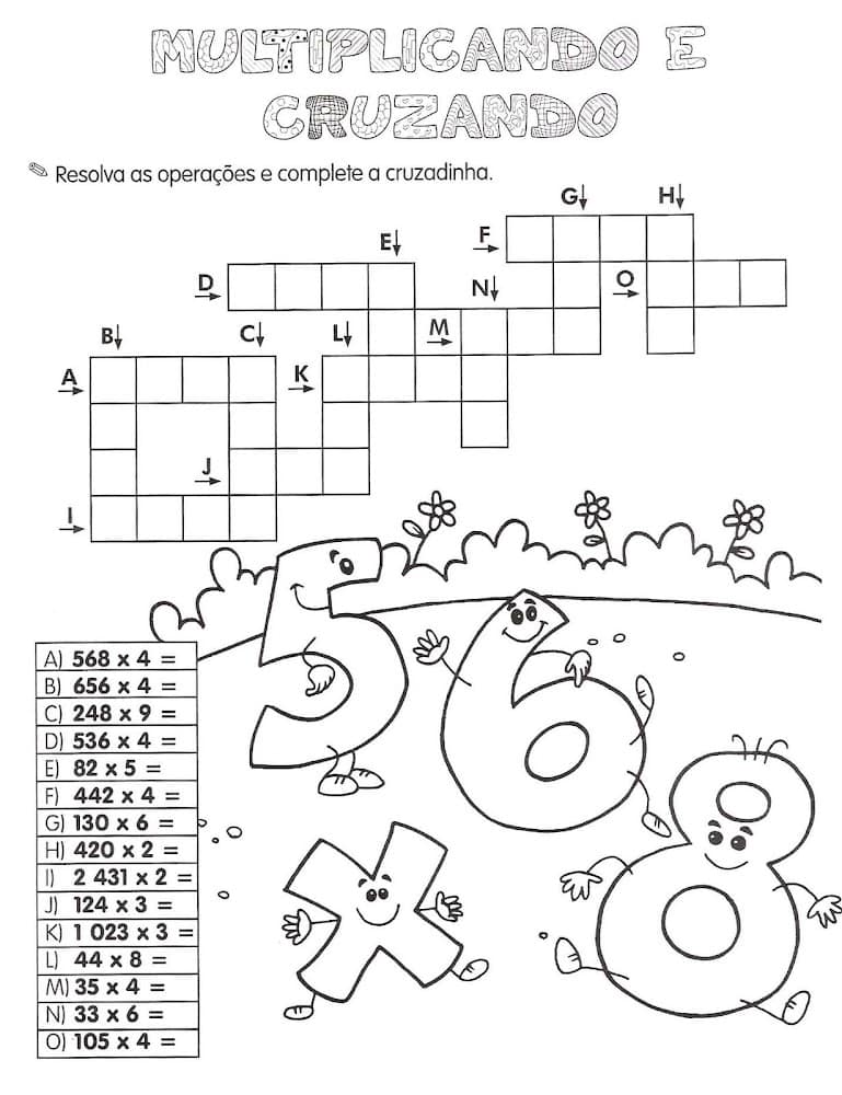 Atividades de matemática 3º ano