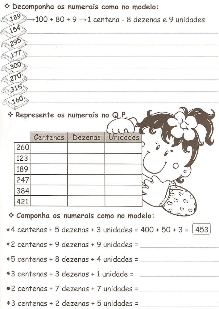 Atividades de matemática 3º ano