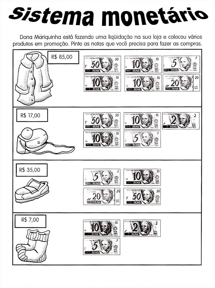 Atividades de matemática 3º ano