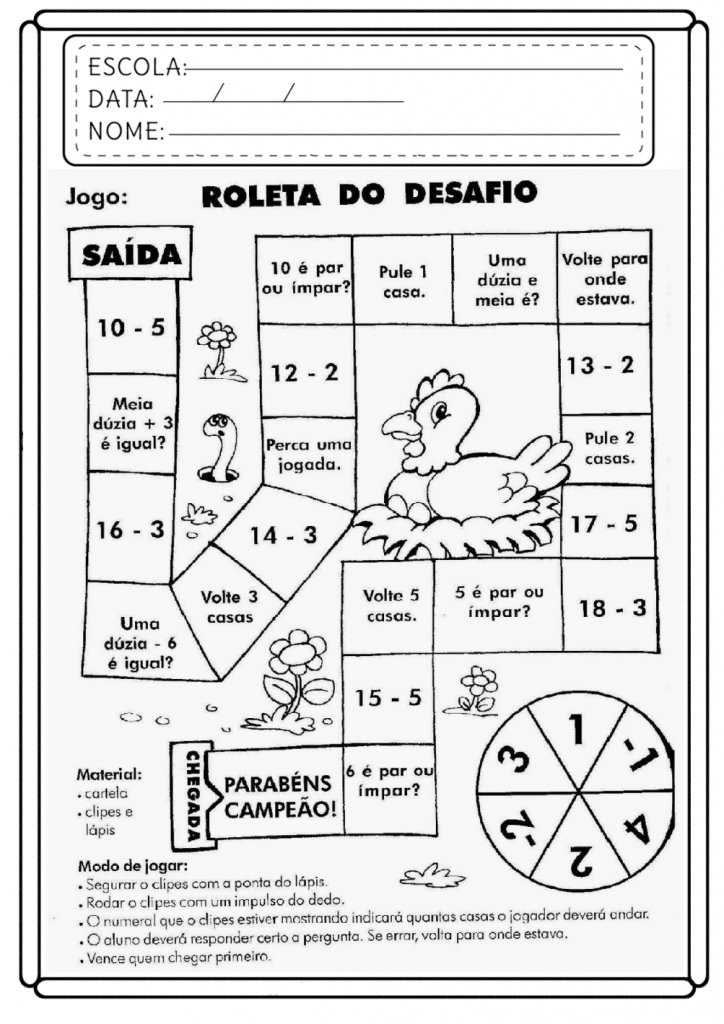 Atividades de matemática 5º ano