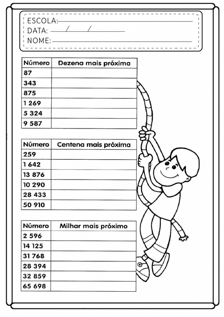 Atividades de matemática 5º ano