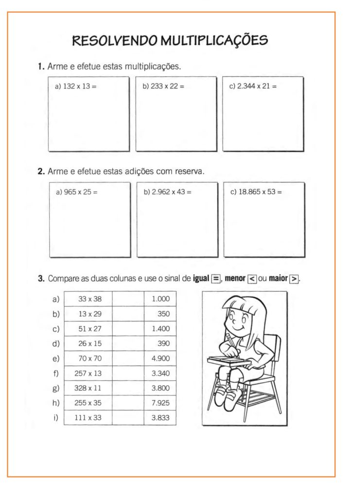 Atividades de matemática 5º ano