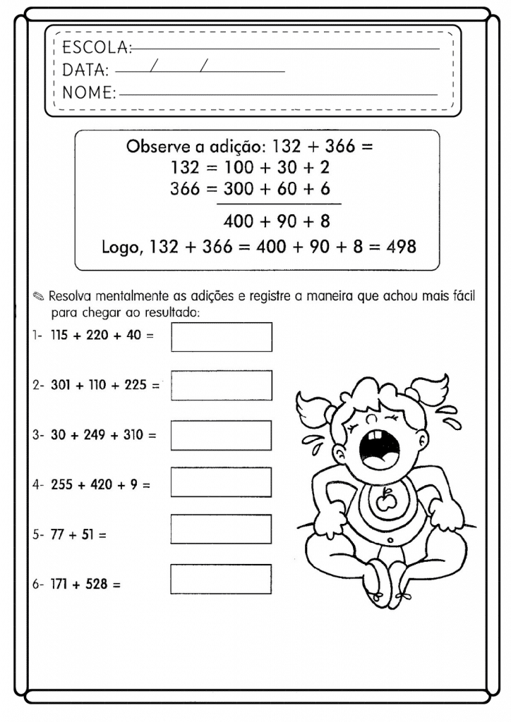 Atividades de matemática 5º ano