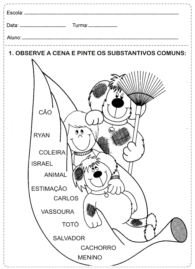 Atividades de português 3º ano