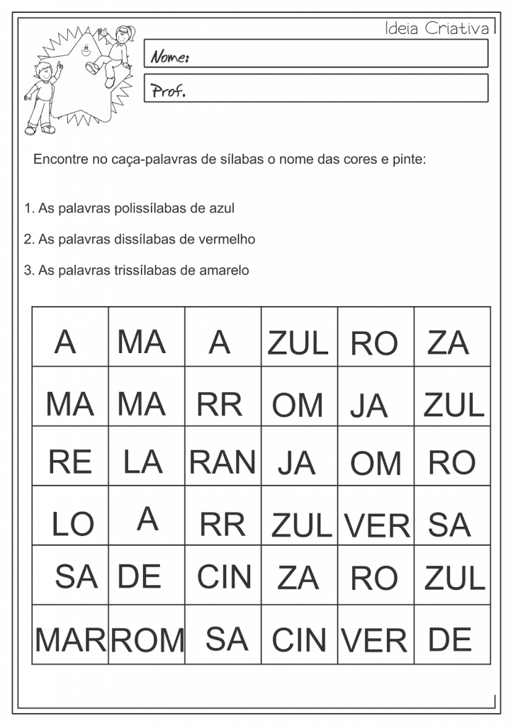 Atividades de português 3º ano