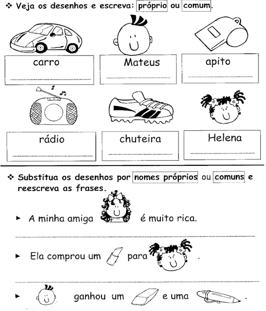 Atividades de português 3º ano