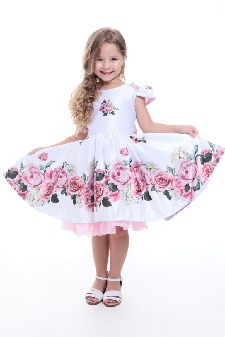 Vestido de Festa Infantil Branco