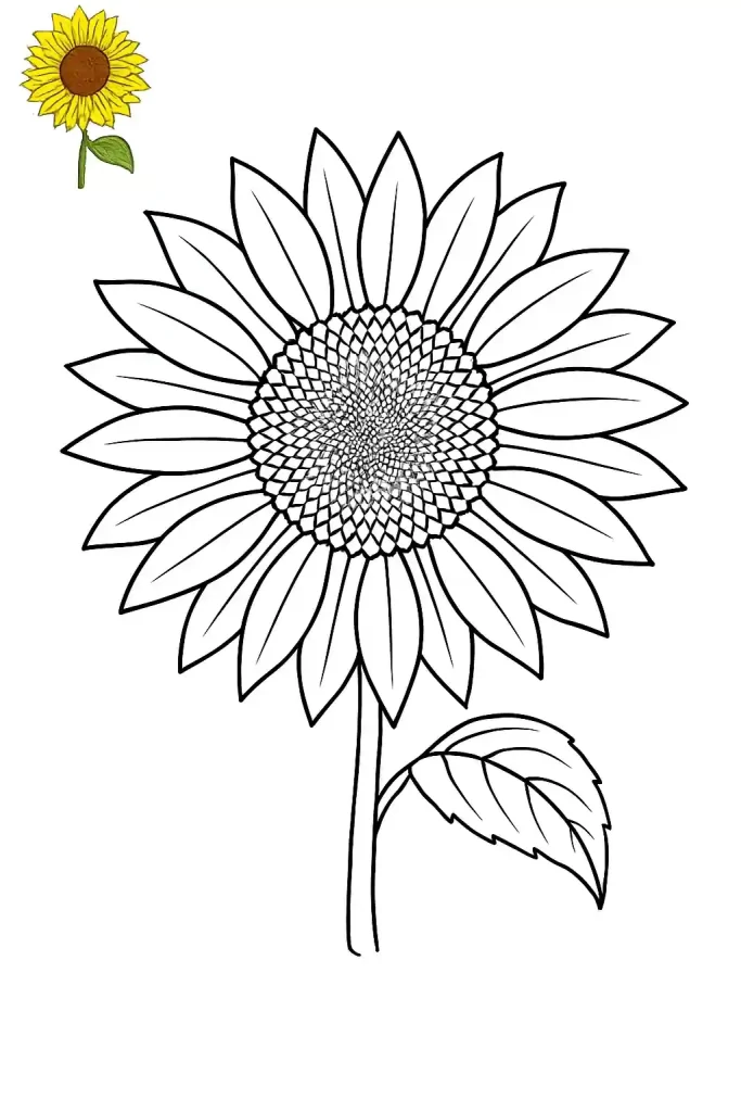 Margarida para colorir