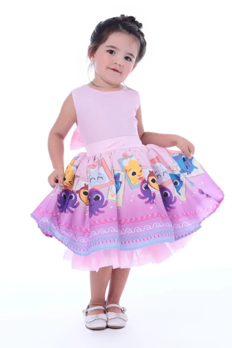 Vestido infantil bolofofos
