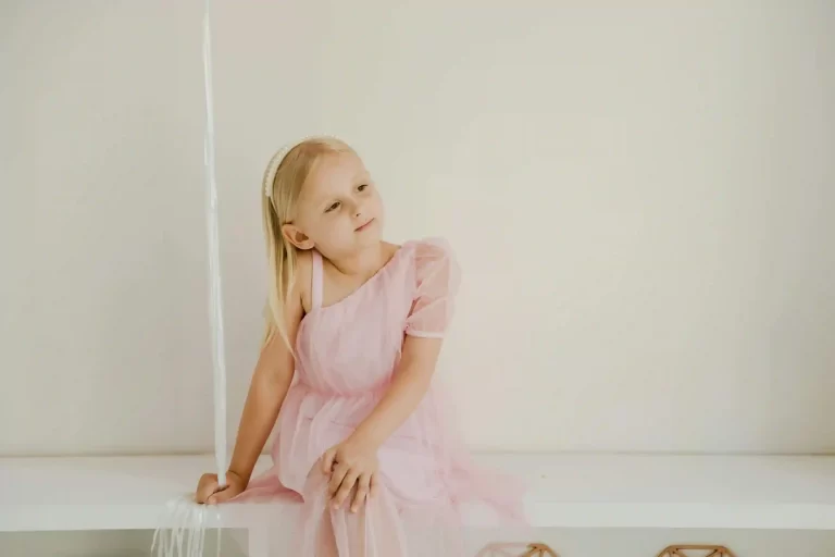 Vestido Rosa de Criança